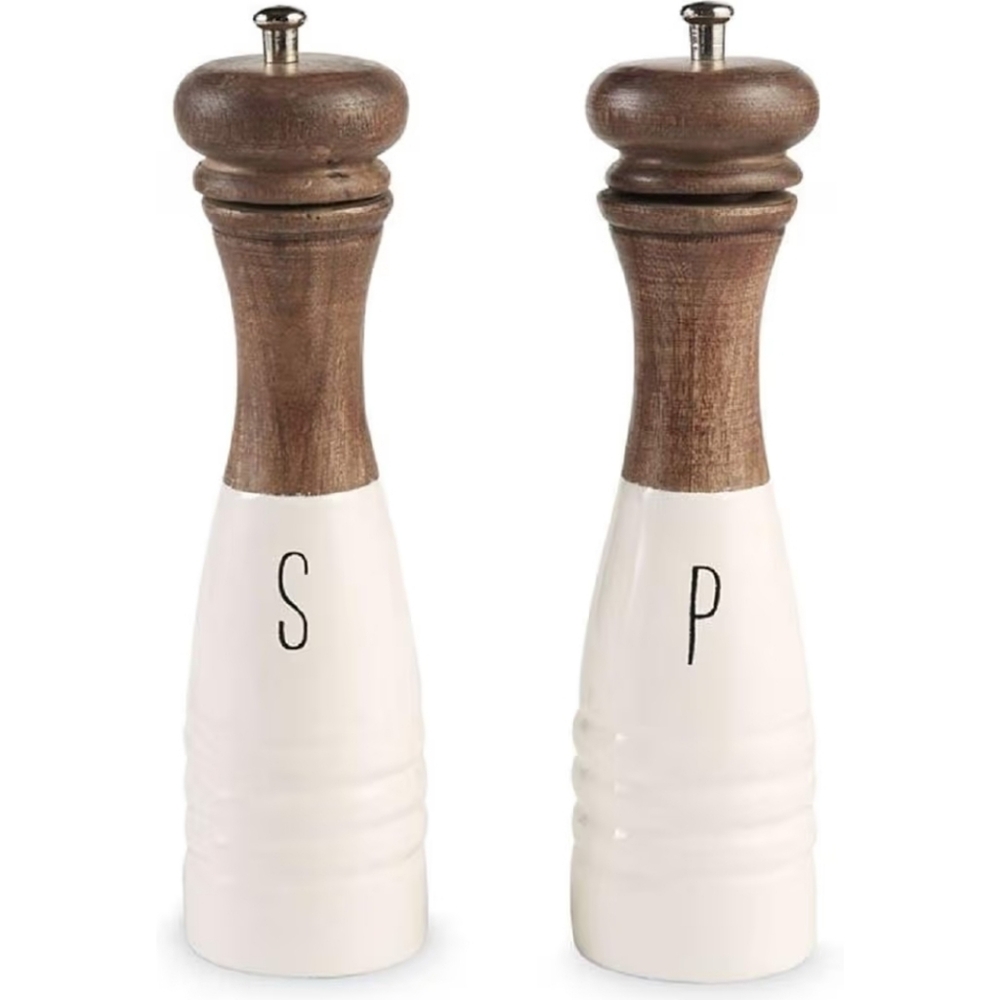 Mud Pie Farmhouse Inspired S&P Mill Set, NWOT - Picture 8 of 8